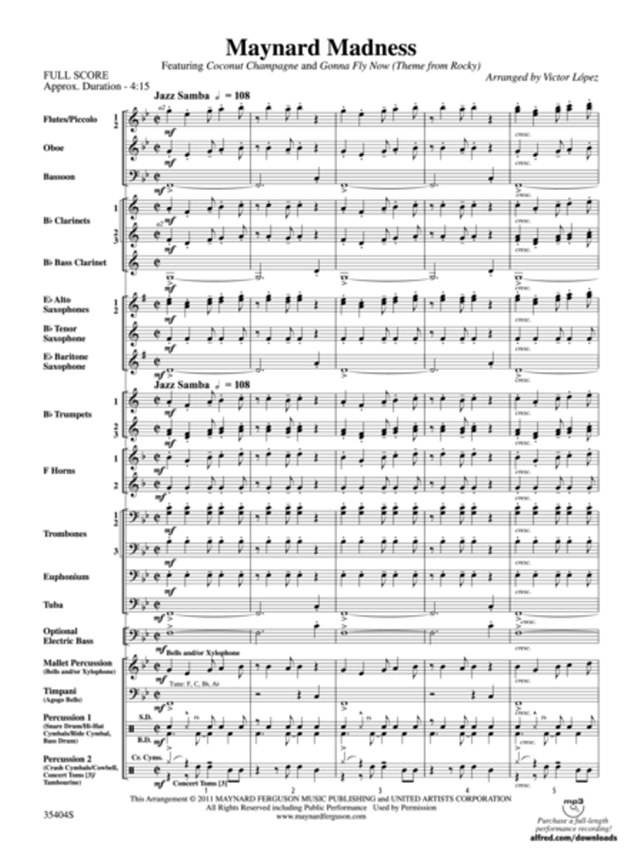 Maynard Madness Maynard Madness Concert Band scores gallery preview page 2