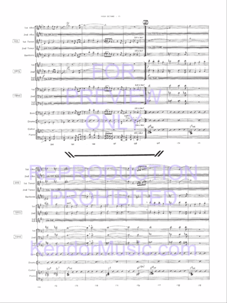 High Octane Jazz Ensemble scores gallery preview page 12