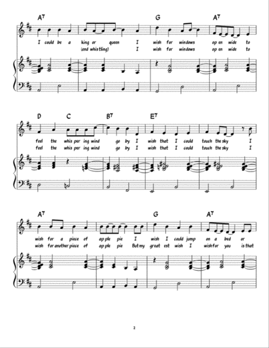 I Wish I May - Piano/Vocal/Guitar Piano, Vocal, Guitar scores gallery preview page 2