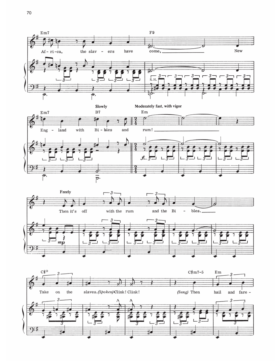 Molasses To Rum (from 1776) Piano, Vocal, Guitar scores gallery preview page 3