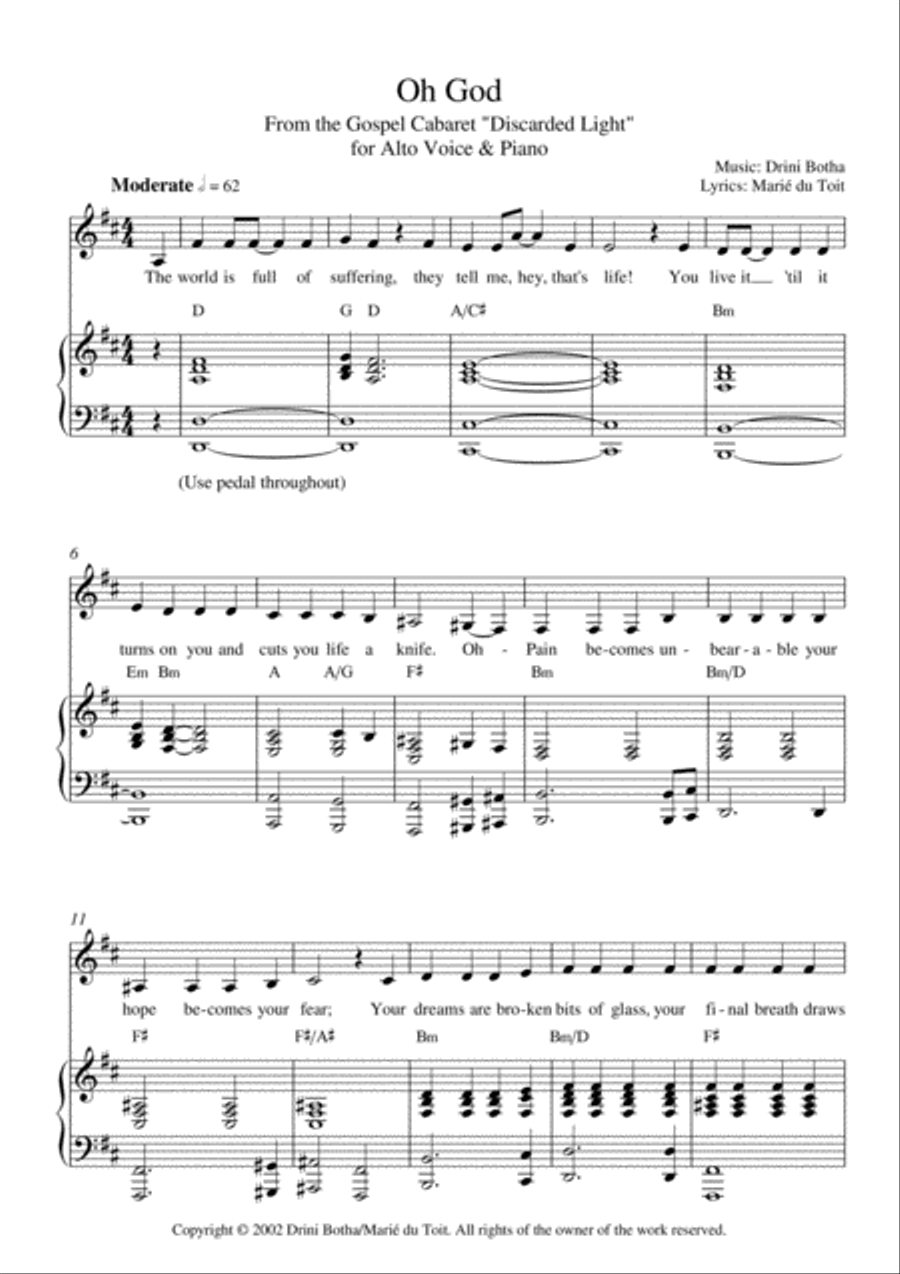 Oh God Voice scores gallery preview page 1