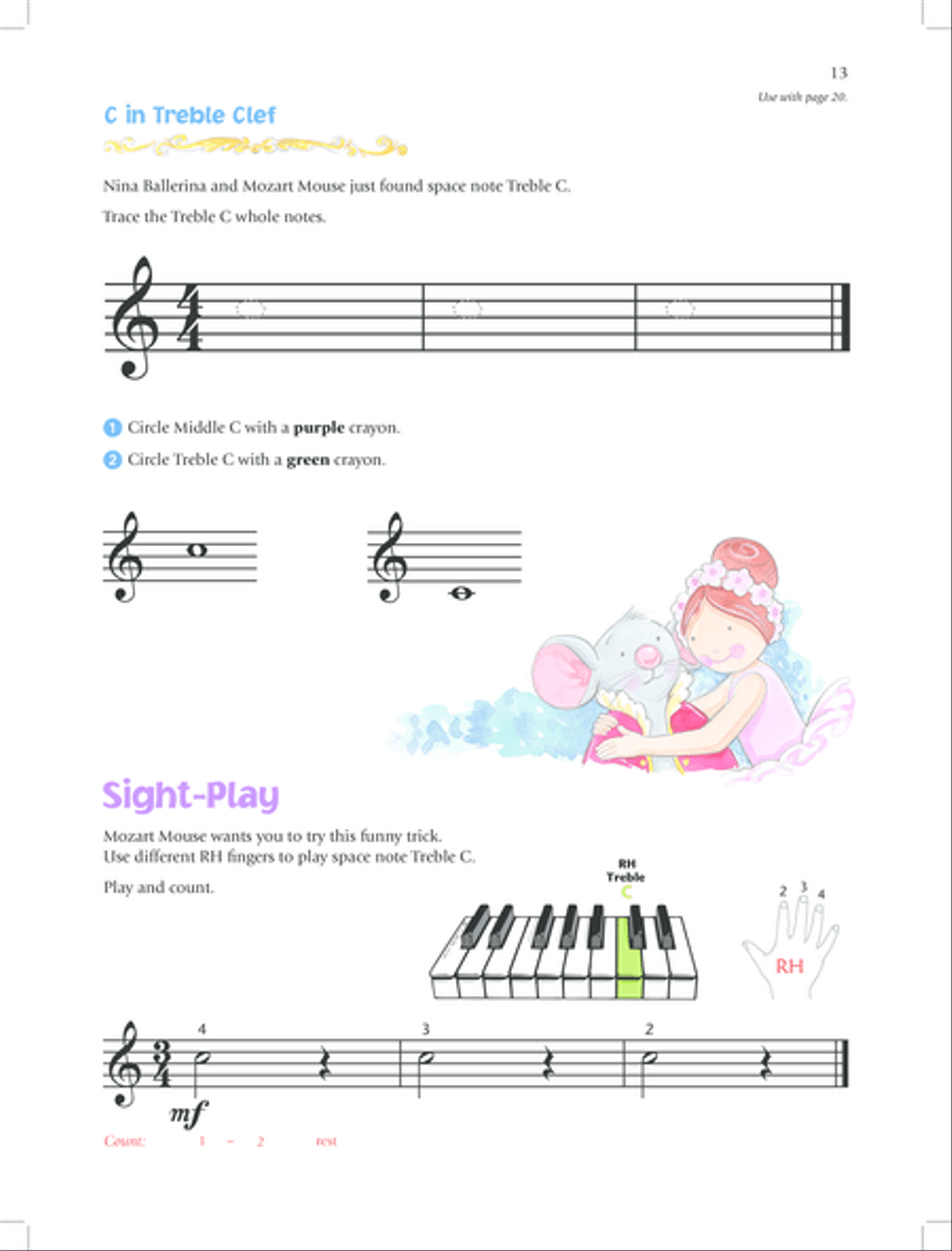 Music for Little Mozarts Notespeller & Sight-Play Book, Book 4 Piano Method scores gallery preview page 16