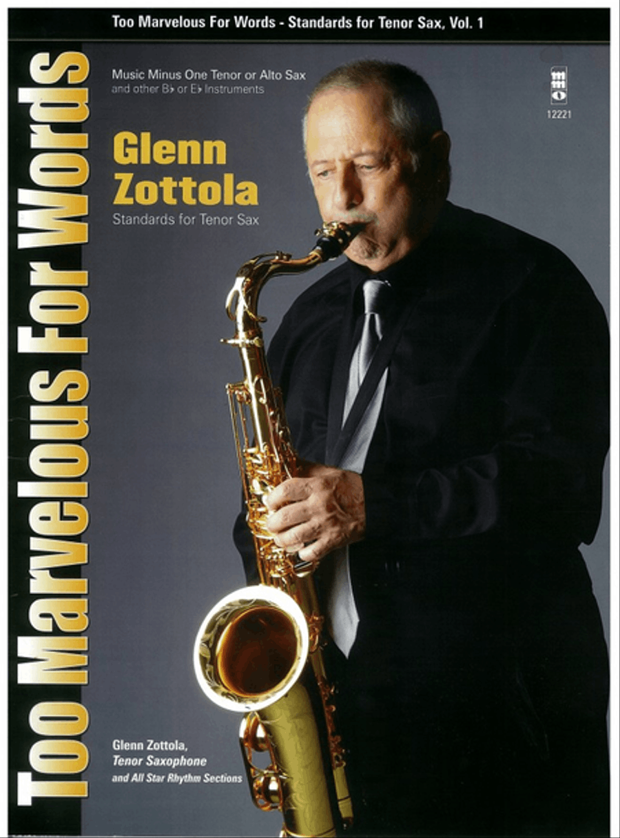 Too Marvelous for Words – Standards for Tenor Sax, Vol. 1 Tenor Saxophone scores gallery preview page 1