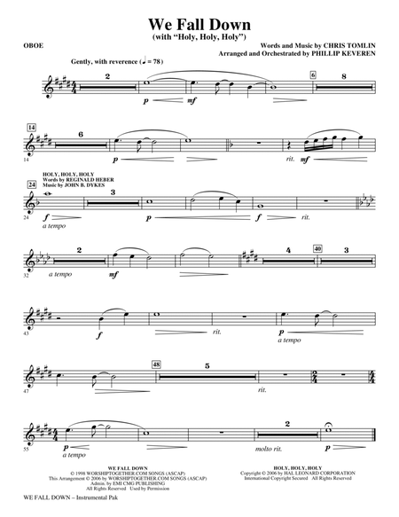 We Fall Down (with Holy, Holy, Holy) (arr. Phillip Keveren) - Oboe
