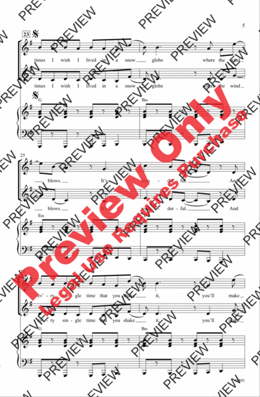 Snow Globe 2-Part scores gallery preview page 5
