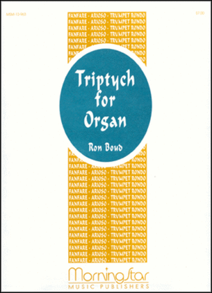 Book cover for Triptych for Organ