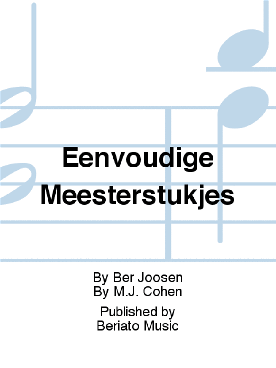 Eenvoudige Meesterstukjes Piano Solo scores gallery preview page 1