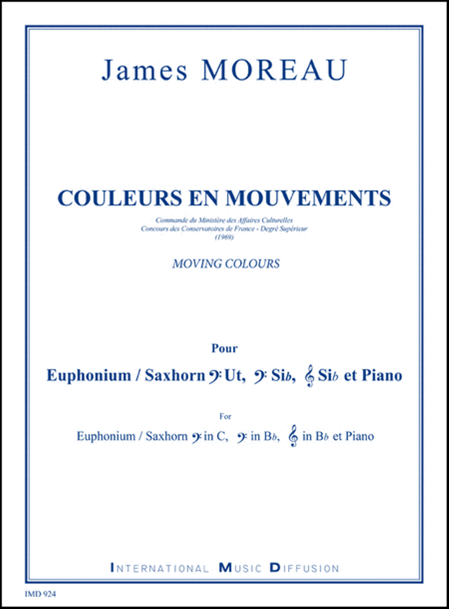Couleurs en Mouvements Couleurs en Mouvements Euphonium scores gallery preview page 1