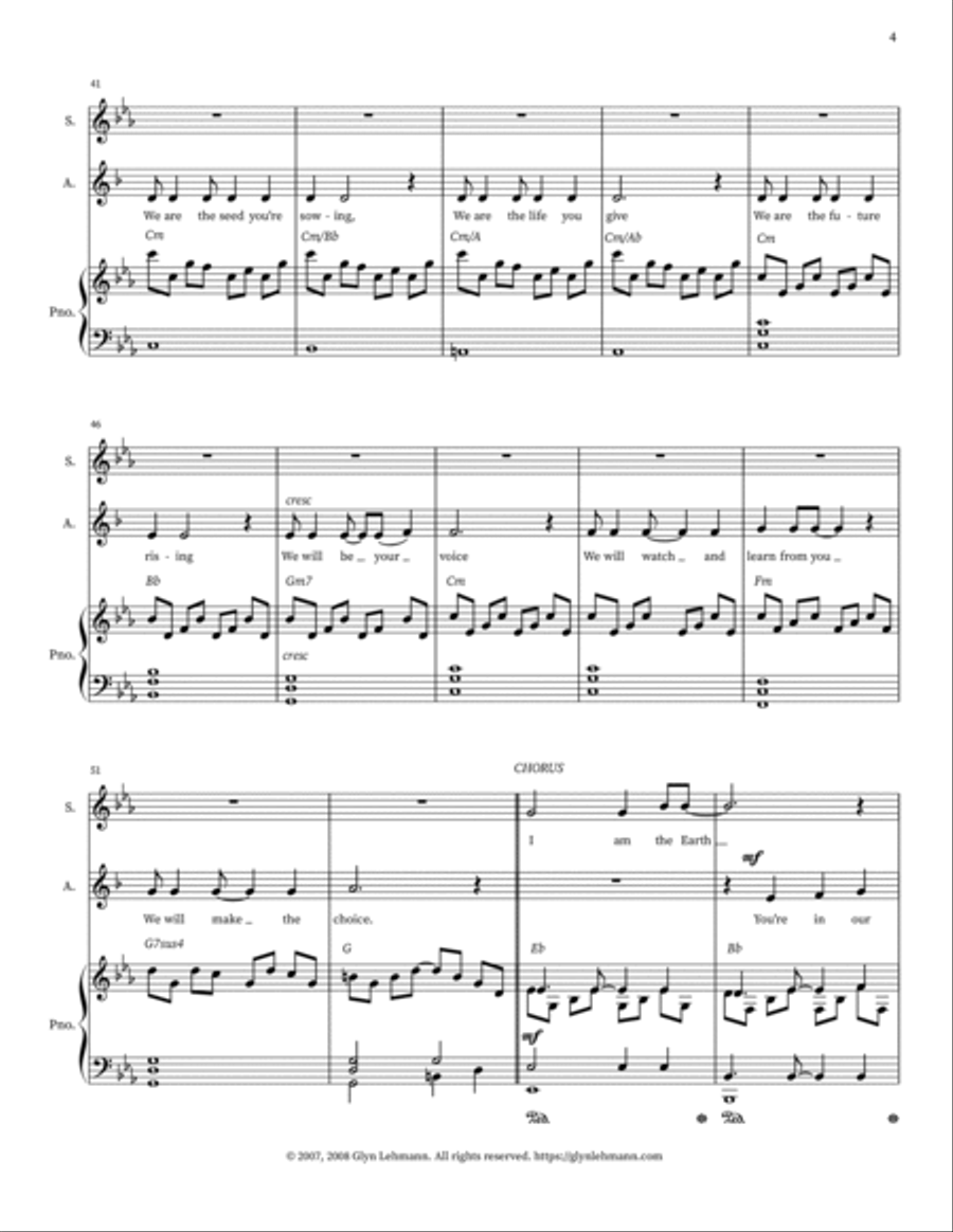 I Am The Earth I Am The Earth 2-Part scores gallery preview page 4