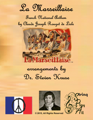 Book cover for La Marseilles, French National Anthem, for Multi-Level String Orchestra