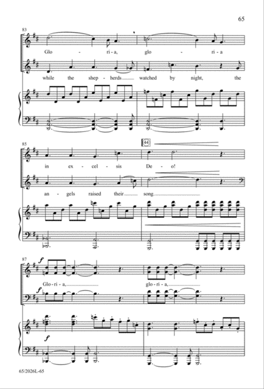 Night of the Father's Love 4-Part scores gallery preview page 66
