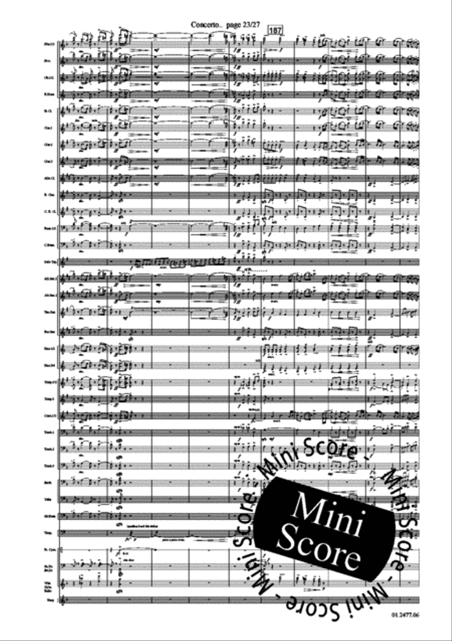 Concerto for Trumpet part 1 Concert Band scores gallery preview page 27