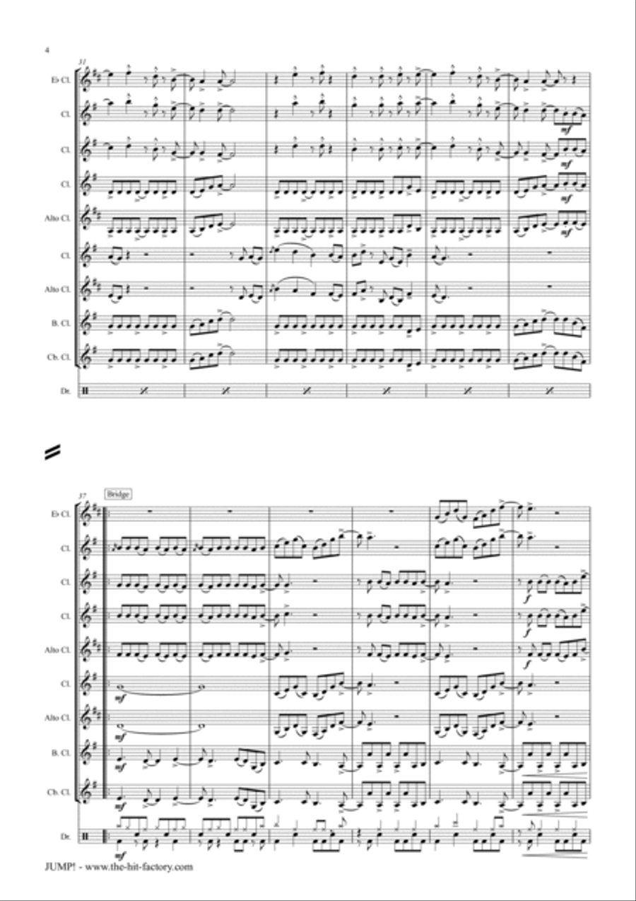 Jump Woodwind Ensemble scores gallery preview page 4