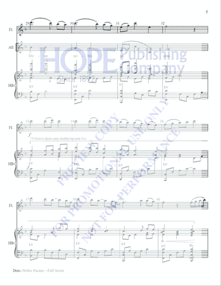 Dona Nobis Pacem Teacher Editions scores gallery preview page 5
