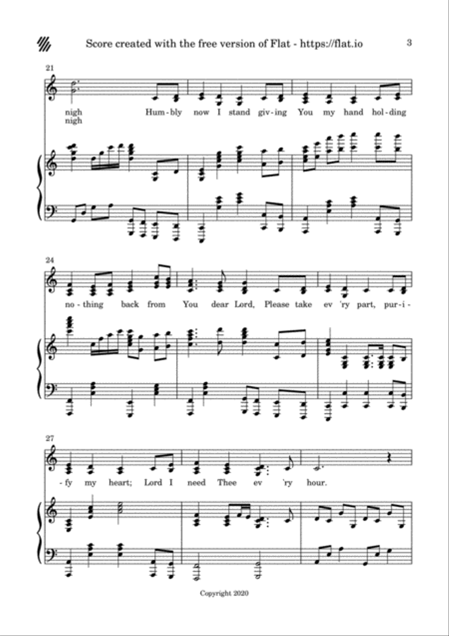 I Need Thee Every Hour Small Ensemble scores gallery preview page 4