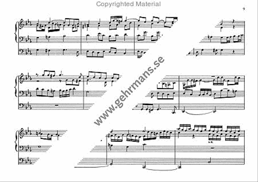 Toccata och fuga, c-moll Organ Solo scores gallery preview page 5