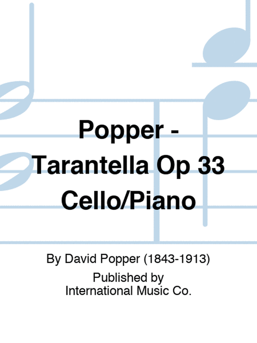 Popper - Tarantella Op 33 Cello/Piano