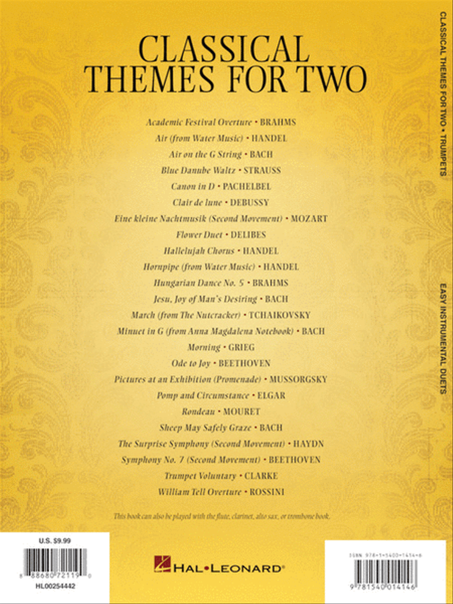 Classical Themes for Two Trumpets Trumpet Duet scores gallery preview page 5