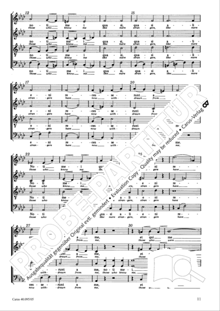 The Seven Words (Die Sieben Worte) 4-Part scores gallery preview page 12