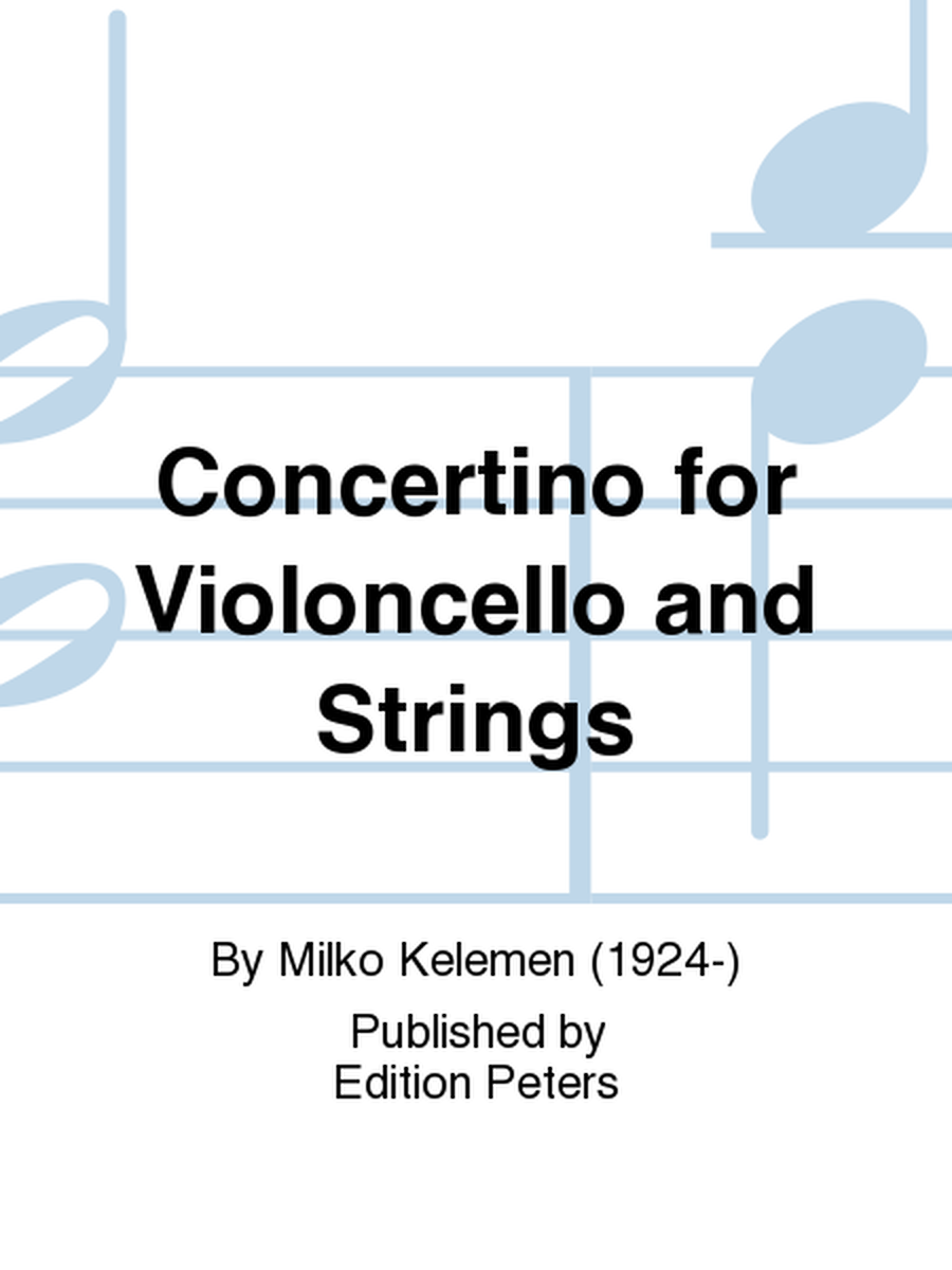 Concertino for Violoncello and Strings
