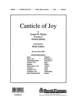 Book cover for Canticle Of Joy - Score