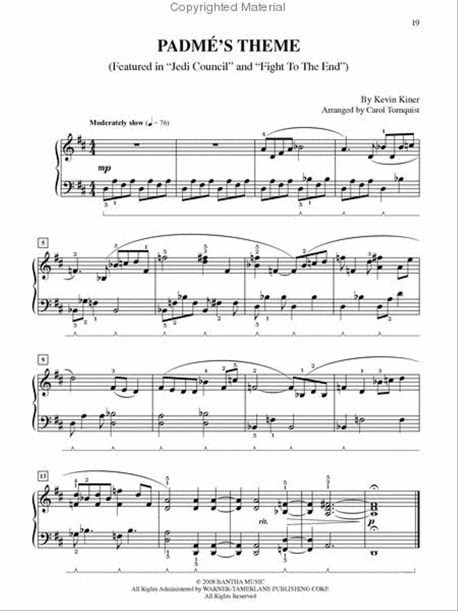 Star Wars – The Clone Wars Easy Piano scores gallery preview page 5