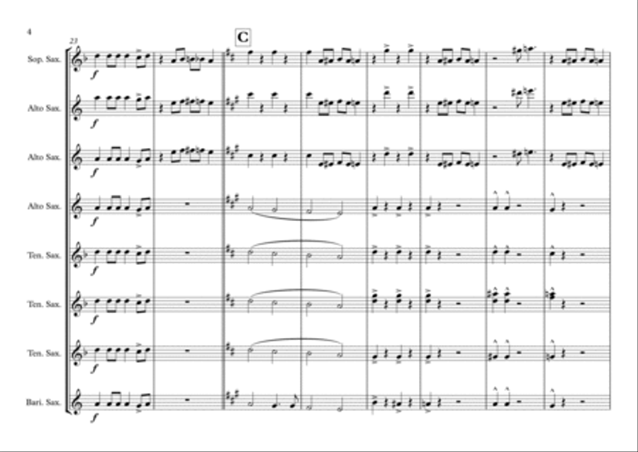 Big Spender Small Ensemble scores gallery preview page 4
