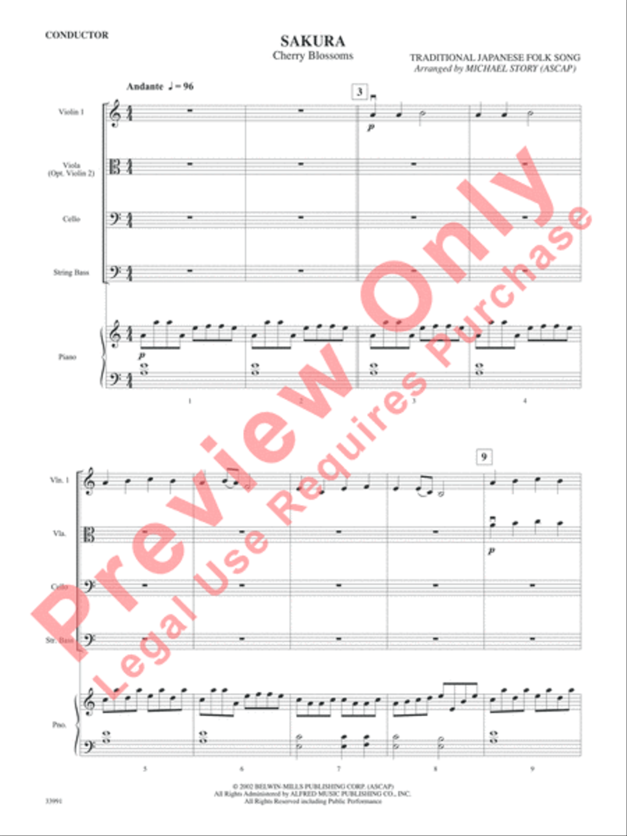 Around the World in One Concert String Orchestra scores gallery preview page 10
