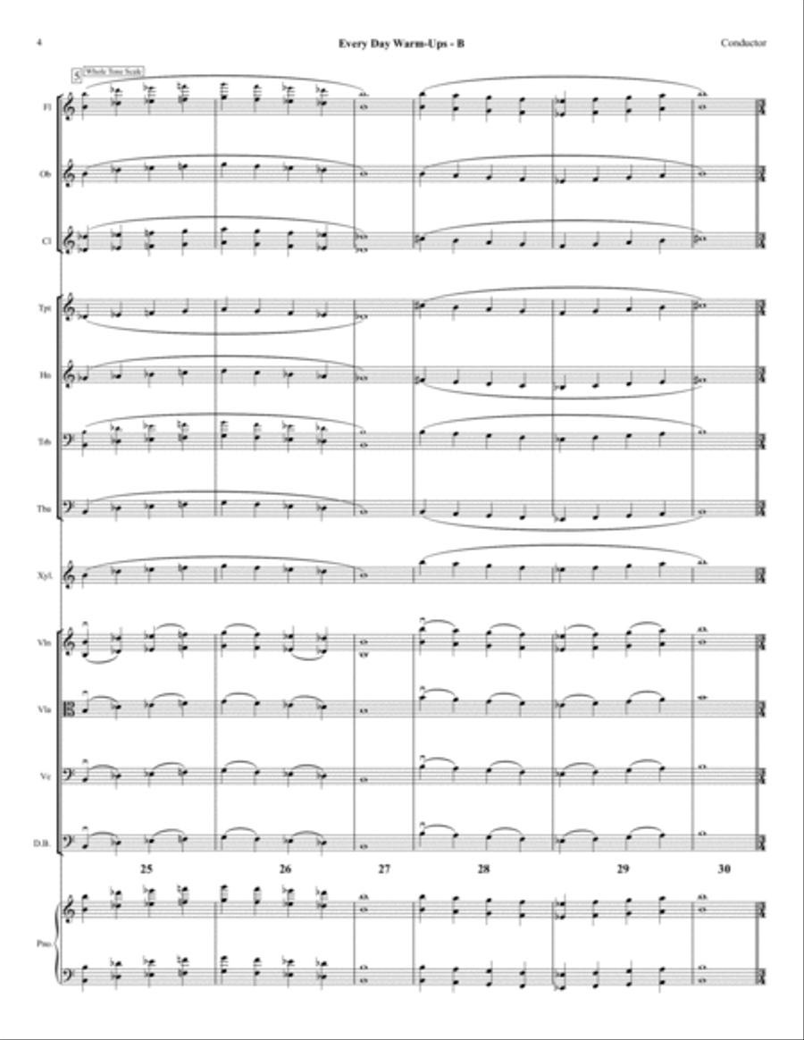 B - Every Day Warm-Ups for Full Orchestra Full Orchestra scores gallery preview page 4
