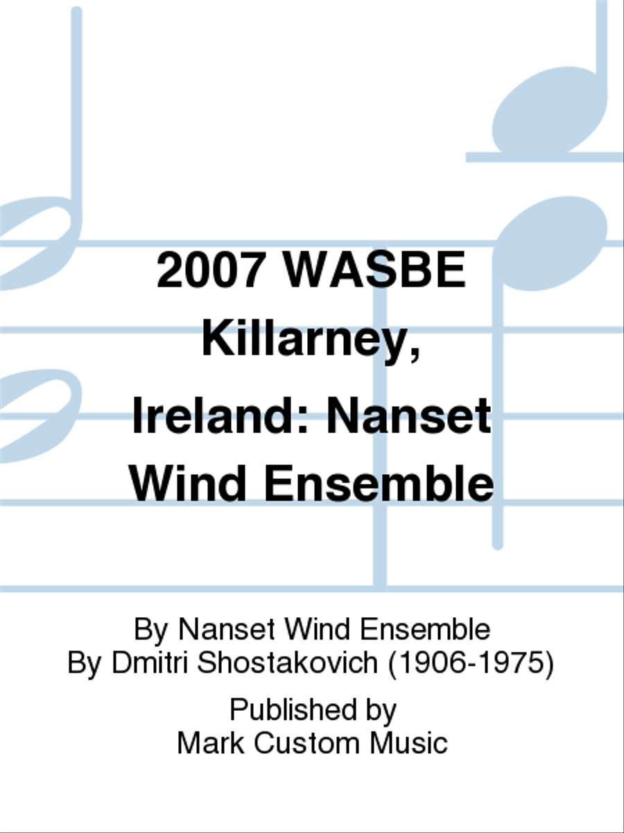 2007 WASBE Killarney, Ireland: Nanset Wind Ensemble Listening CD scores gallery preview page 1