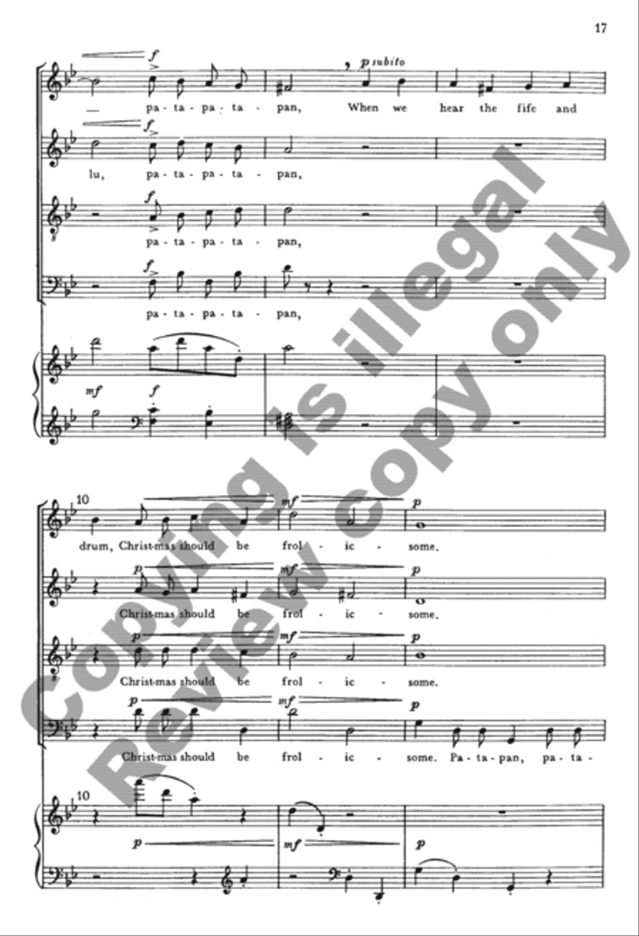 The Seven Joys of Christmas (Choral Score) 4-Part scores gallery preview page 37