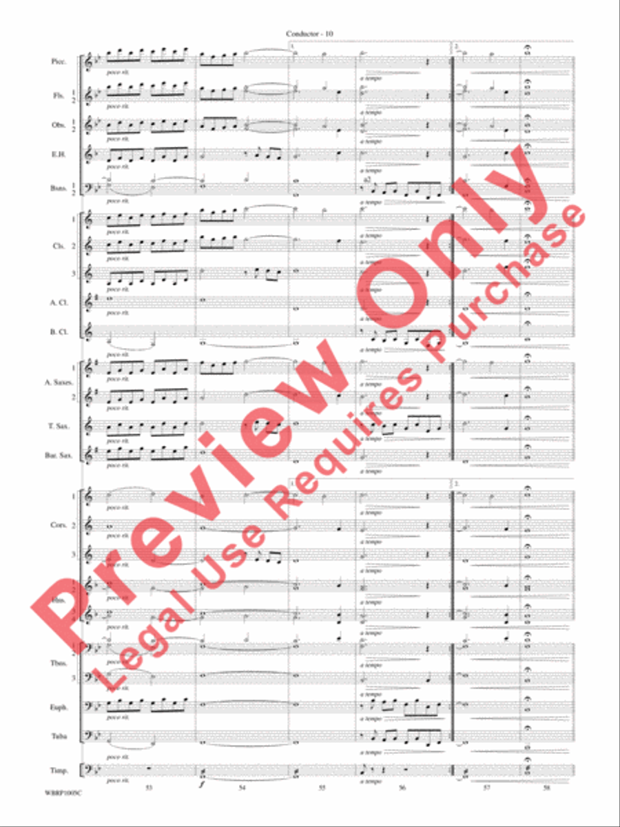 Prelude and Fugue in B-flat Major Concert Band scores gallery preview page 12