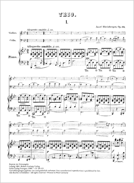 Piano Trio No. 3 in B flat major