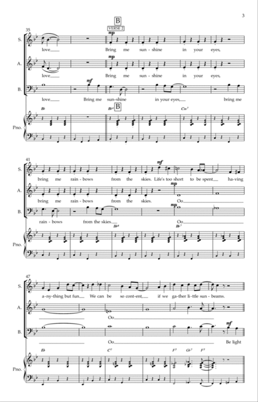 Bring Me Sunshine Bring Me Sunshine 3-Part scores gallery preview page 3