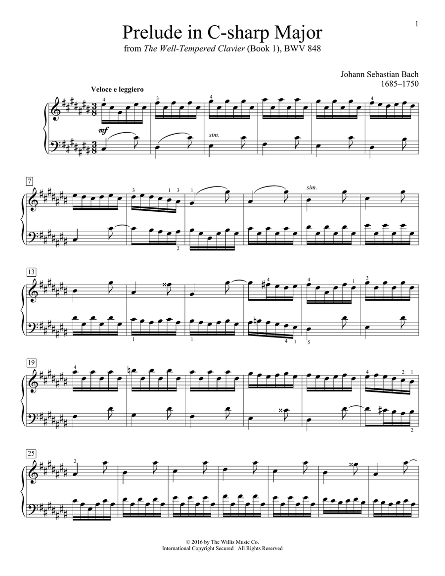 Book cover for Prelude In C-Sharp Major