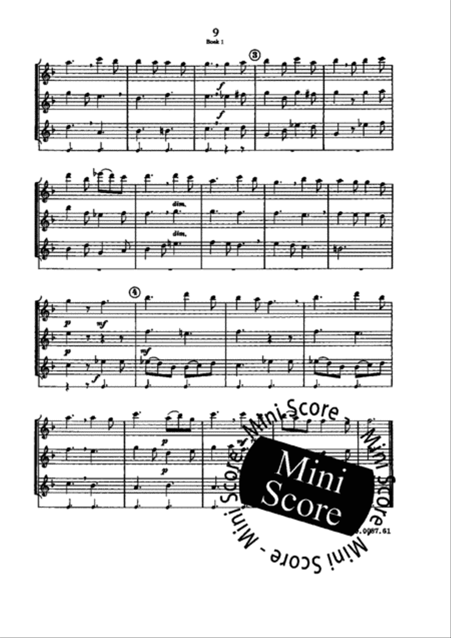 Jeunes Musiciens 1 (Flex 3) Flute Trio scores gallery preview page 13