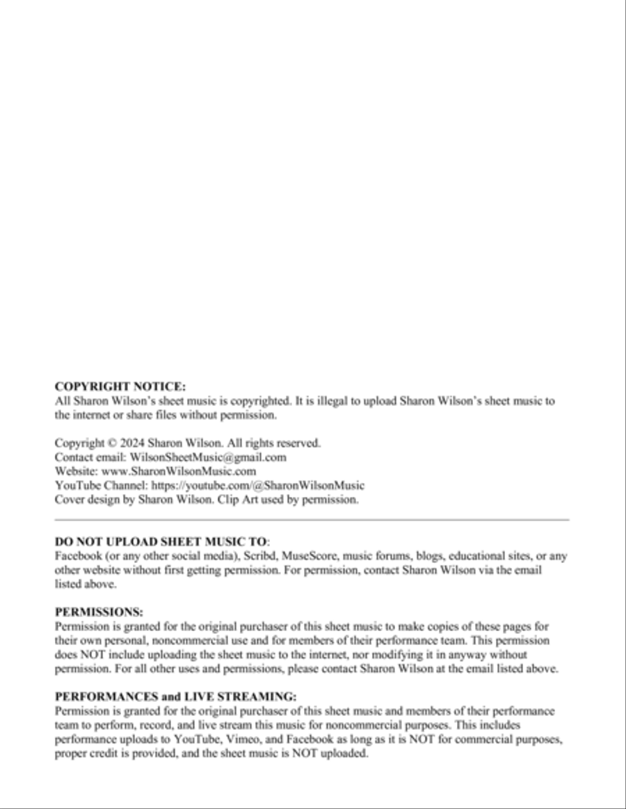 Birthday Blessing (for SATB Quartet with optional Piano Accompaniment) 4-Part scores gallery preview page 2