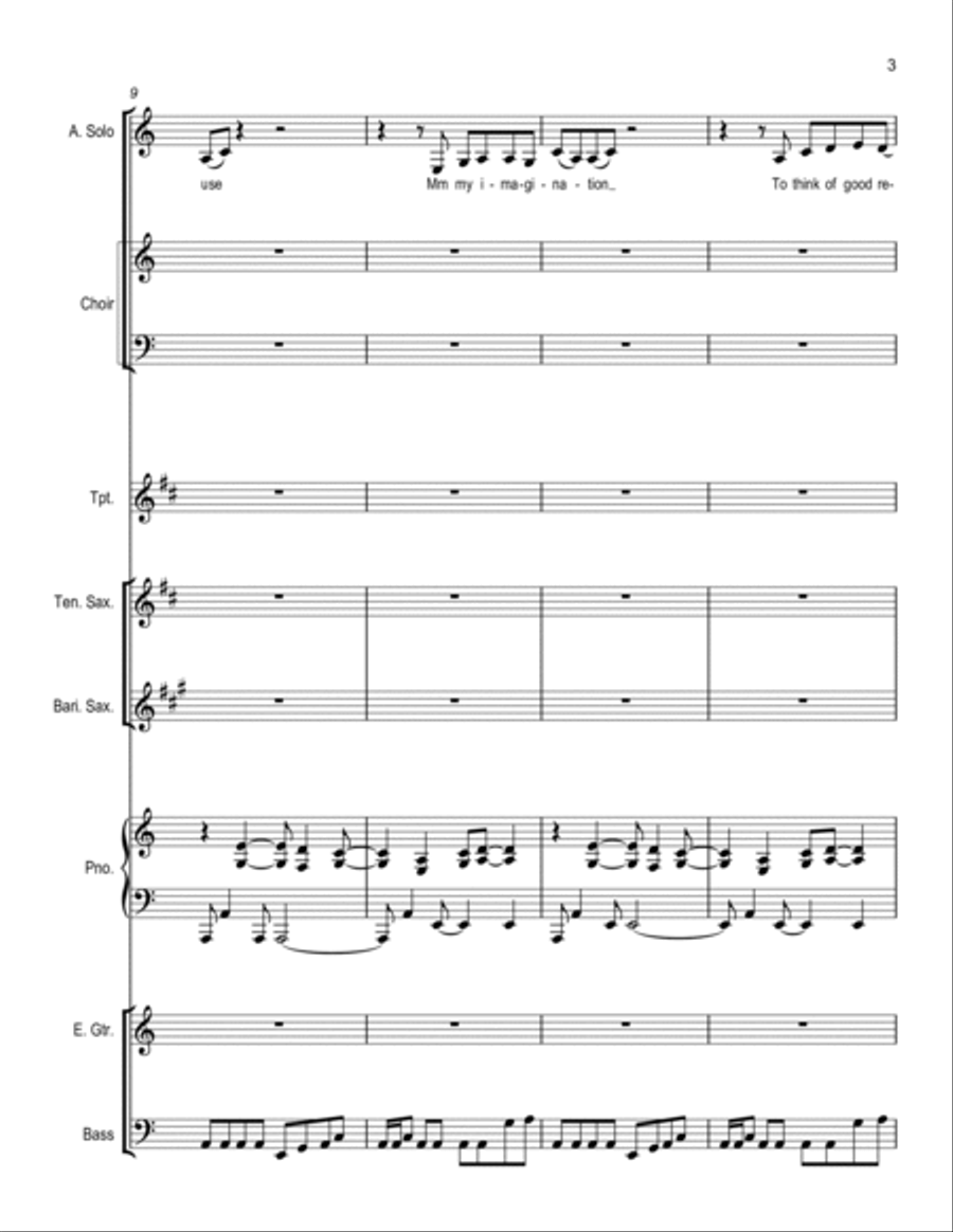 I've Got To Use My Imagination Concert Band scores gallery preview page 3
