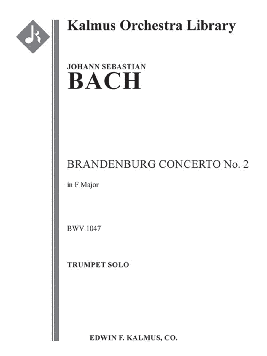 Brandenburg Concerto No. 2 in F, BWV 1047 Full Orchestra scores gallery preview page 1