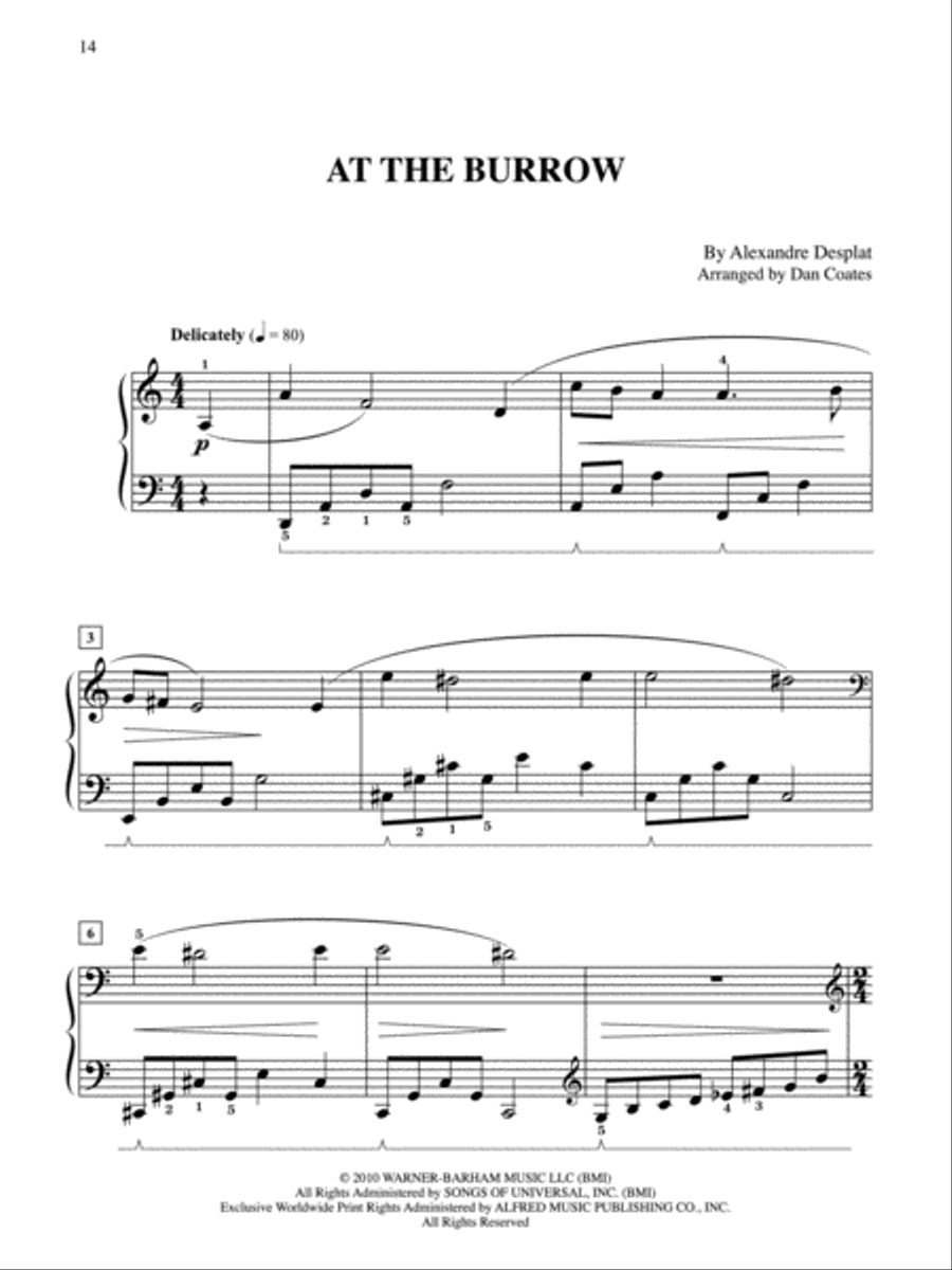 Harry Potter and the Deathly Hallows, Part 1 Easy Piano scores gallery preview page 3