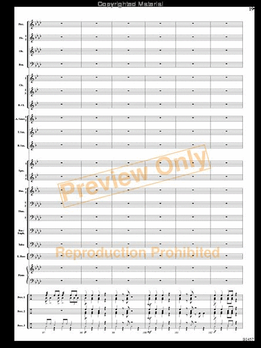 We Wish You a Mambo Christmas Concert Band scores gallery preview page 18