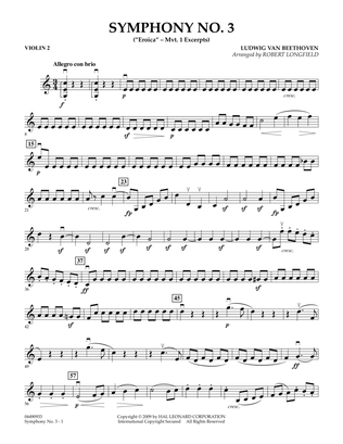 Symphony No. 3 ("Eroica" - Mvt. 1 Excerpts) - Violin 2