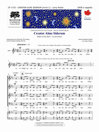 Book cover for Creator Alme Siderum - mvmt 1