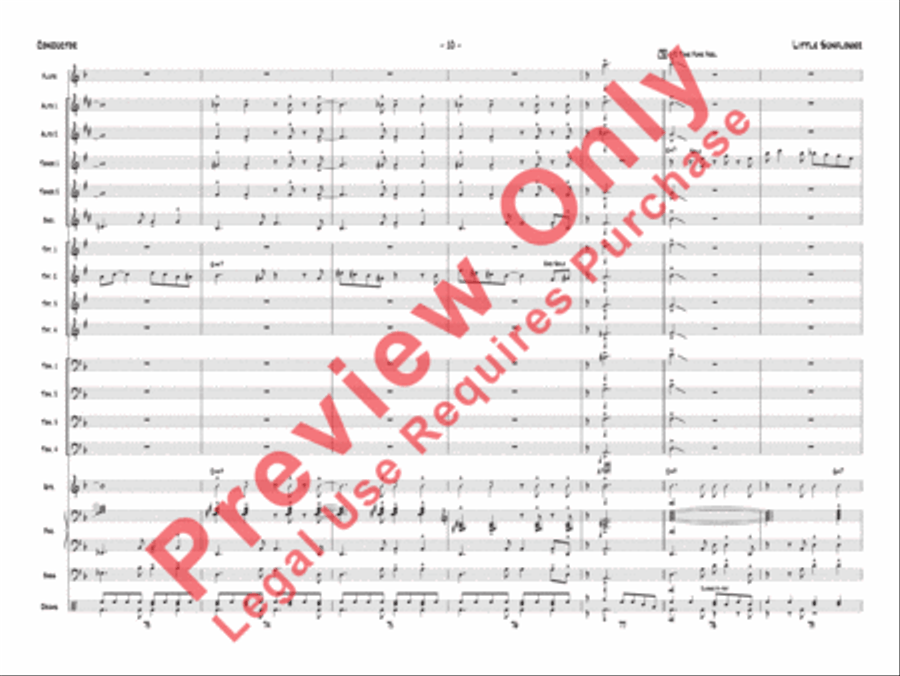 Little Sunflower Little Sunflower Jazz Ensemble scores gallery preview page 13