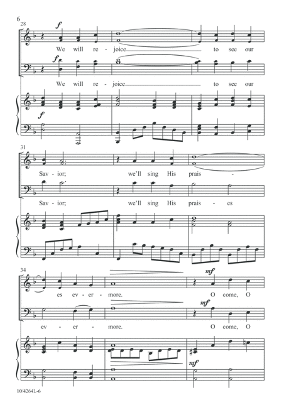 Come, Light of Hope Come, Light of Hope 4-Part scores gallery preview page 7