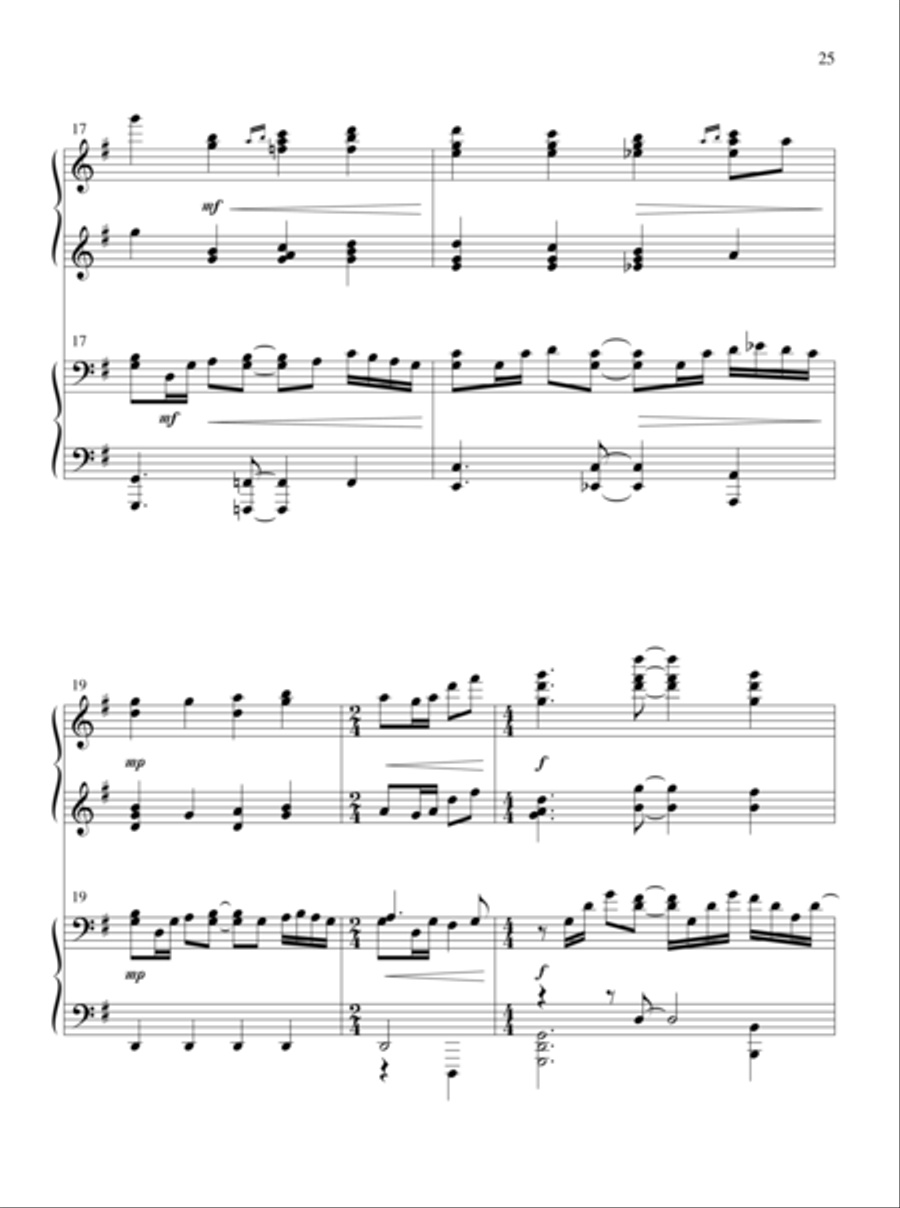 The Glories of My God and King Piano Duet scores gallery preview page 15