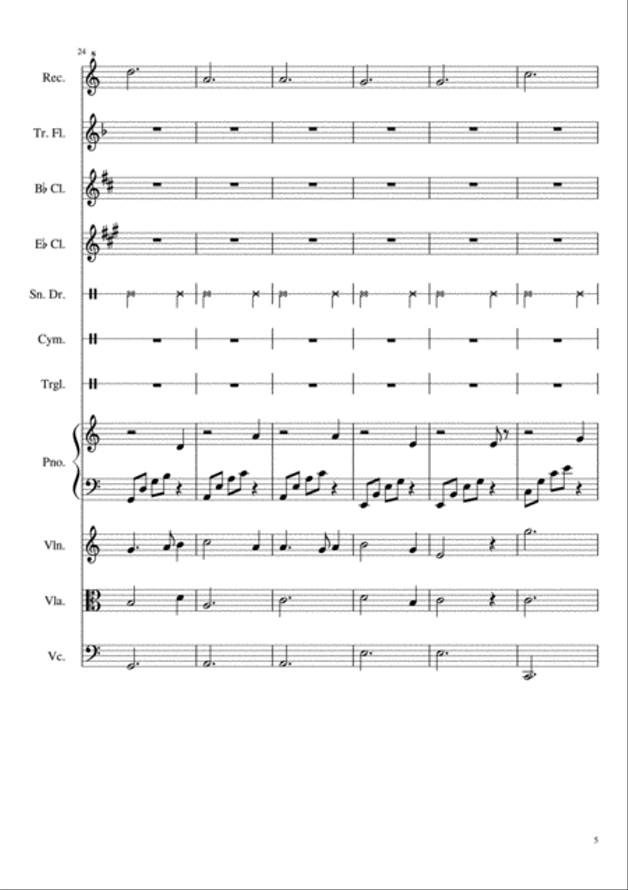 Greensleeves Percussion Ensemble scores gallery preview page 5