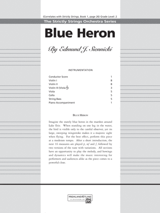 Blue Heron: Score