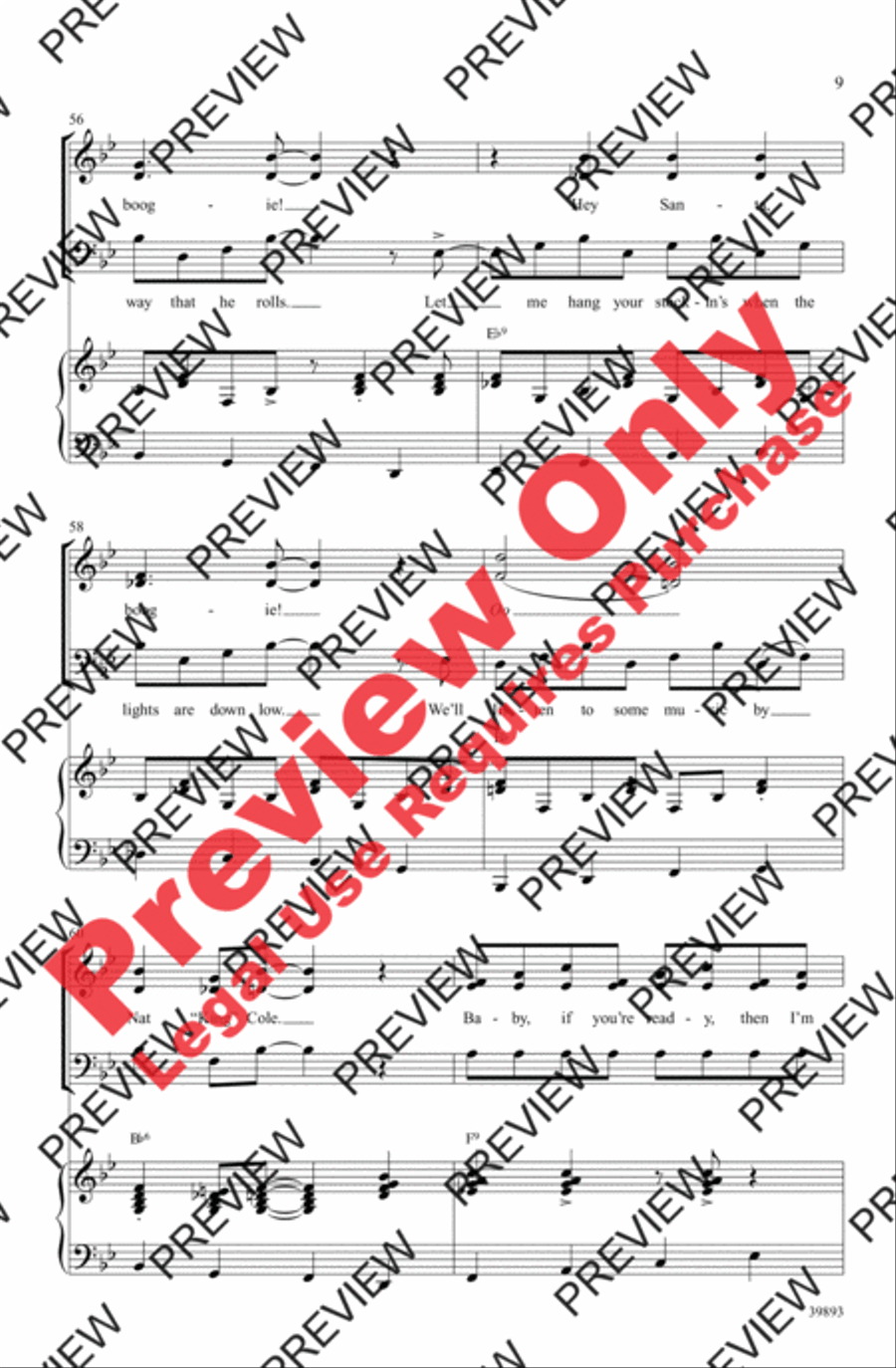 Gettin' in the Mood (for Christmas) 3-Part scores gallery preview page 9