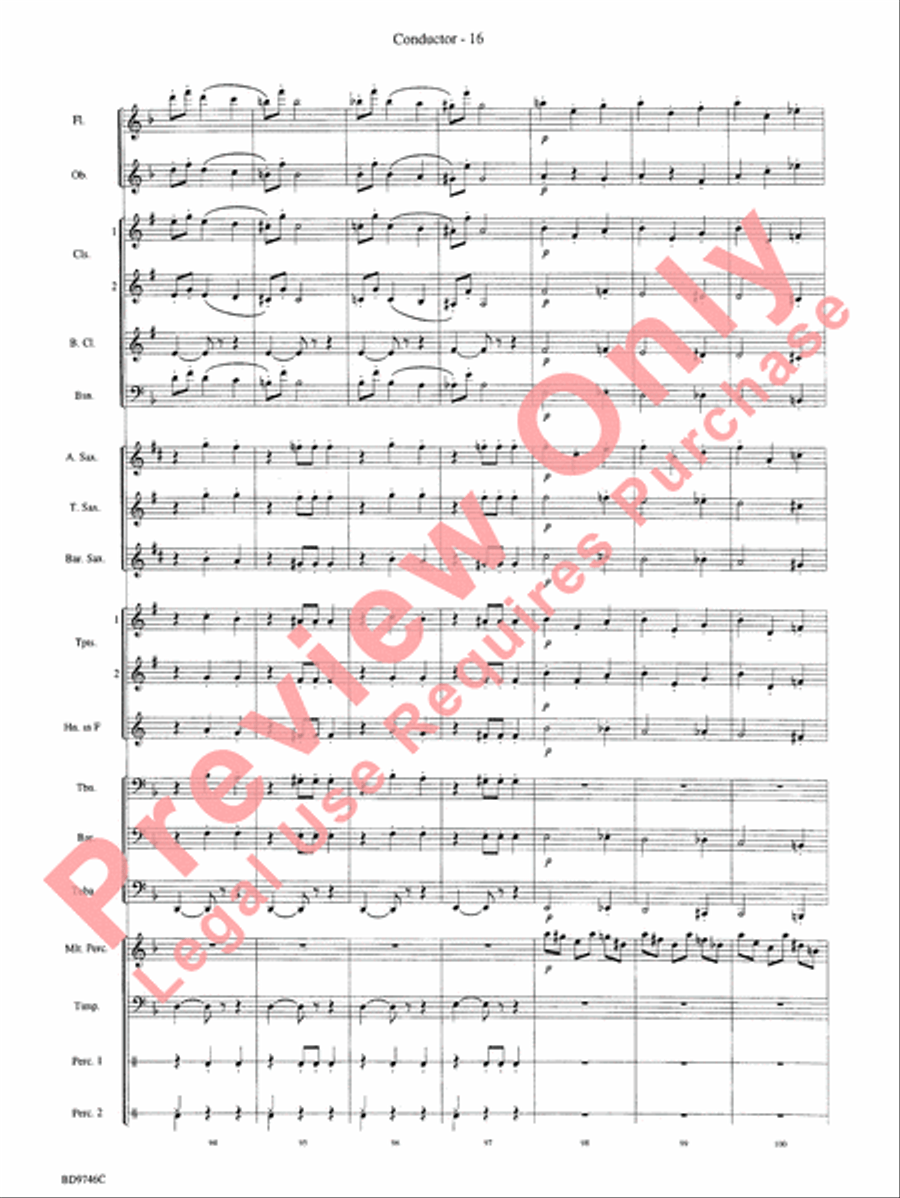 Peer Gynt Suite Concert Band scores gallery preview page 18